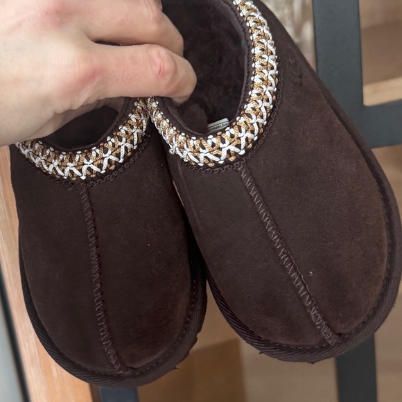 NEW UGG Tasman II toddler slippers slide baby boy girl unisex dusted cocoa suede - Picture 10 of 12